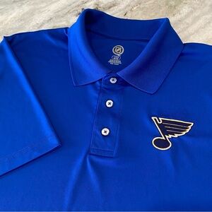 NHL St. Louis Blues Men's Polo Shirt (L 42/44) Knights Apparel